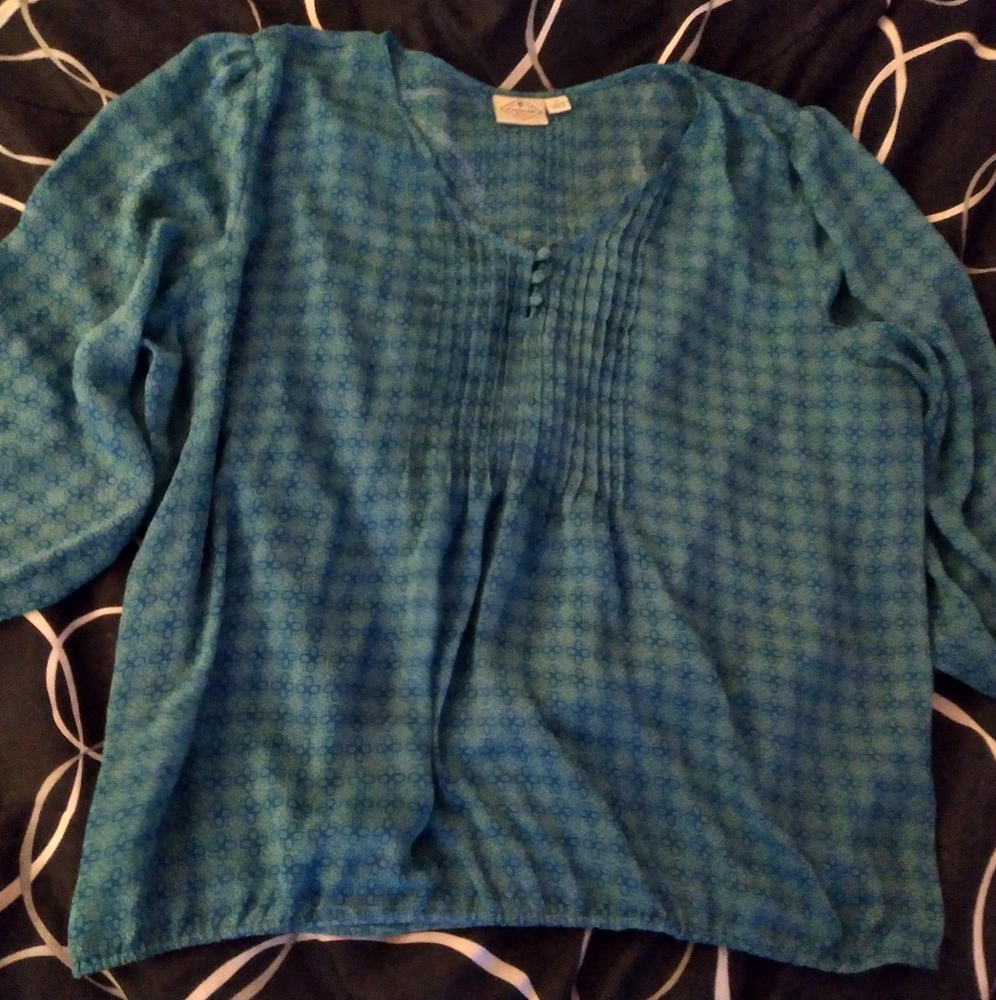 St John's Bay Pullover Blouse, 2X
